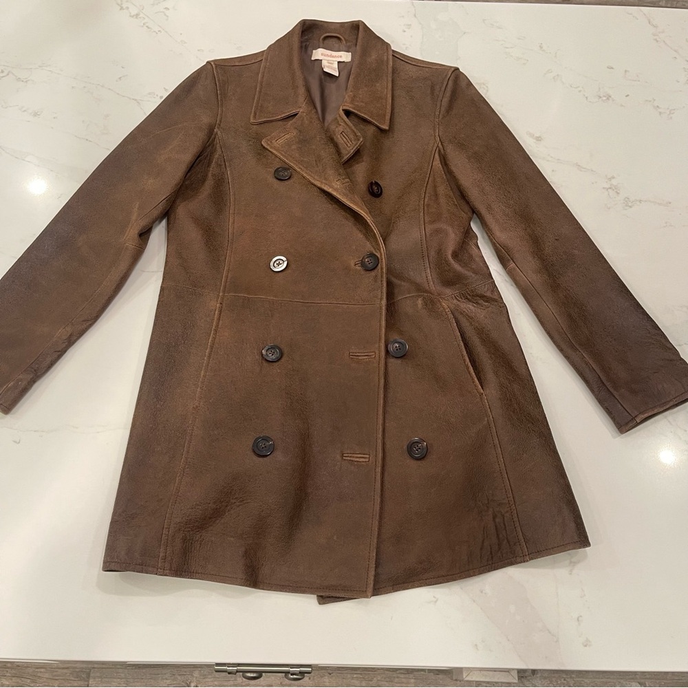 Sundance Brown Leather Women's Jacket - Picture 2 of 15